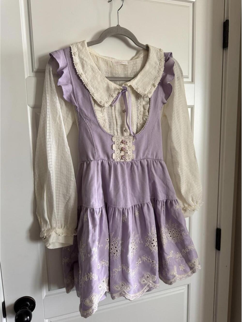 Liz Lisa Women’s 2 Piece Set Purple Dress Size 0 - Picture 5 of 10